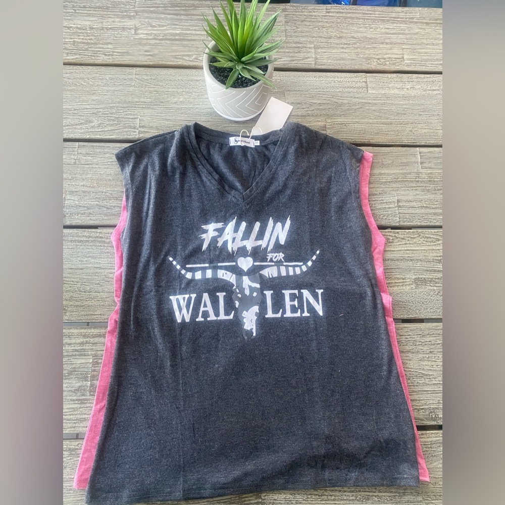 NWT “Fallen For Wallen” Women's Tank Top, Morgan Wallen, Sz Small